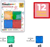 Picasso Magnetic Brick Blocks Toy Tile Combo Pack 12-Pieces