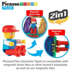Picasso Magnetic Bricks+Tiles 333Pcs