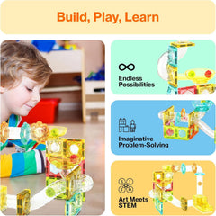 Picasso Magnetic Marble Run Travel 100-Pieces