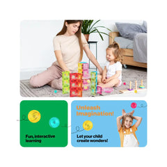 Picasso Magnetic Mini Diamond Marble Run Track 60pieces