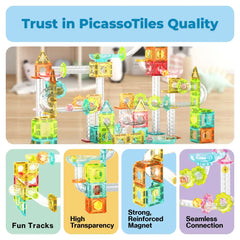 Picasso Magnetic Mini Diamond Marble Run Track 60pieces
