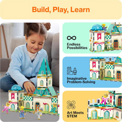 Picasso Magnetic Tiles Medieval Castle Theme 70-pieces
