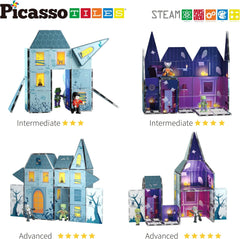 Picasso Magnetic Tiles Haunted House 57-Pieces