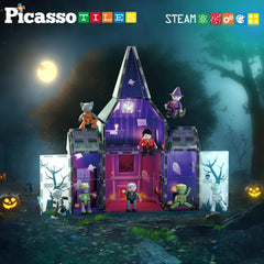 Picasso Magnetic Tiles Haunted House 57-Pieces