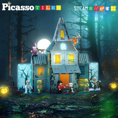 Picasso Magnetic Tiles Haunted House 57-Pieces