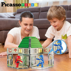 Picasso Magnetic Tiles Ninja Dojo 64-Pieces