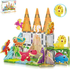 Picasso Magnetic Tiles Dino Set 38-Pieces