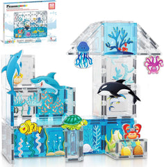 Picasso Magnetic Tiles Aquarium 52-Pieces