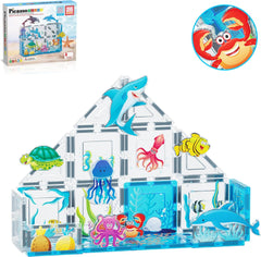 Picasso Magnetic Tiles Aquarium Marine Animal 26-Pieces