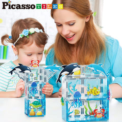 Picasso Magnetic Tiles Aquarium Marine Animal 26-Pieces