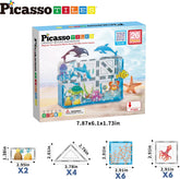 Picasso Magnetic Tiles Aquarium Marine Animal 26-Pieces