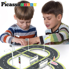 Picasso Magnetic Tiles Highway Printed Set 28-Pieces