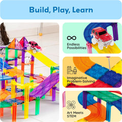 Picasso Magnetic Tiles Race Track 80-Pieces