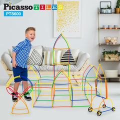 Picasso Magnetic Straw Construction Set 600-Pieces