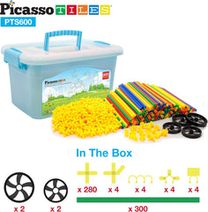Picasso Magnetic Straw Construction Set 600-Pieces