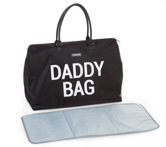 Childhome Daddy Bag Black Large Baby Diaper Travel Bag