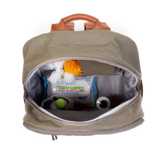 Childhome Daddy Backpack Kaki Canvas Large Baby Diaper Backpack Bag