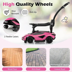 Factual Lamborghini Officially Licensed Push Car 3-in-1 Pink Battery Operated
