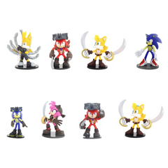 Sonic Figure Action 4 Pack Window Box 3 Inch
