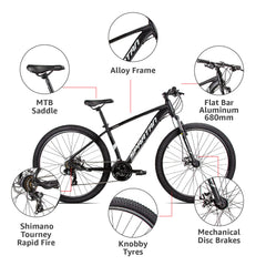 Spartan 29 Inch Mountain Bike - Calibre Hardtail SP-3181
