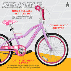 Spartan 20 Inch Kids Bicycle Serena w/ Training Wheels SP-3261