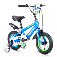 Spartan 14 Inch Blue Kids Bicycle - Storm