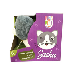 Pugs At Play Walking Sasha 6.5 - Inches Battery Operated