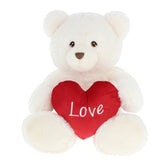 Keeleco 75cm Cream Bear with Heart - Valentine’s Day Giant Plush Gift
