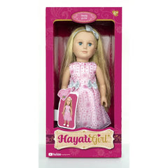 Hayati Girl Doll Sandy Long Hair Holiday Dress 18-Inches