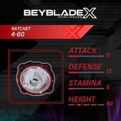 Beyblade X Launcher Scythe Incendio 4-60T