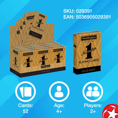 Waddington Number1 Playing Cards Gold CDU12