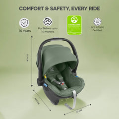 UPPAbaby Mesa I Size Infant Car Seat Emmett/Gwen Green Mélange
