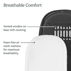 UPPAbaby Bassinet V3 Dillan Stone Blue Carbon Frame
