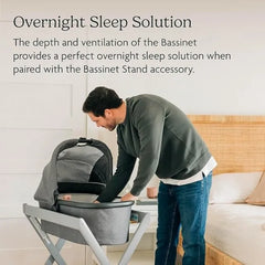 UPPAbaby Bassinet V2 Alice Dusty Pink Silver Frame