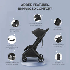 UPPAbaby Minu V3 Jake + Bumper Bar Black Bundle