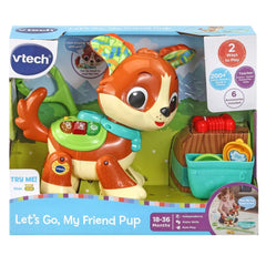 VTech Let's Go Action Pup |Interactive Pretend Play Puppy with Colours & Numbers