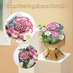 3D Puzzle Carnation Flower Bouquet 134pieces