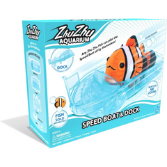ZhuZhu Aquarium Speed boat And Dock