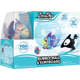 Zhuzhu Aquarium Bubble Ball and Surfboard with Fish