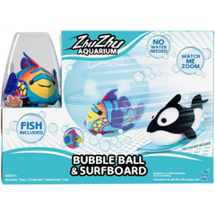 Zhuzhu Aquarium Bubble Ball and Surfboard with Fish