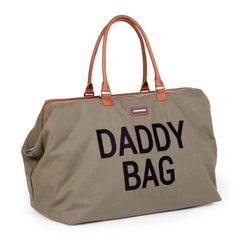 Childhome Daddy Bag Kaki Canvas Large Baby Diaper Travel Bag