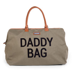 Childhome Daddy Bag Kaki Canvas Large Baby Diaper Travel Bag