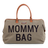 Childhome Mommy Bag Big Kaki Canvas Large Baby Diaper Travel Bag