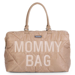 Childhome Mommy Bag Big Puffered Beige Large Baby Diaper Travel Bag