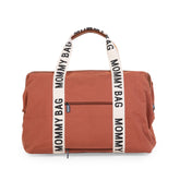 Childhome Mommy Bag Signature Canvas Terracotta Large Baby Diaper Travel Bag