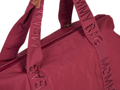 Childhome Mommy Bag Signature Urban Burgundy Large Baby Diaper Travel Bag