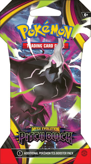 Pokemon TCG: Mega Evolution - Pitch Black Sleeved Booster Pack Trading Card - Random Selection