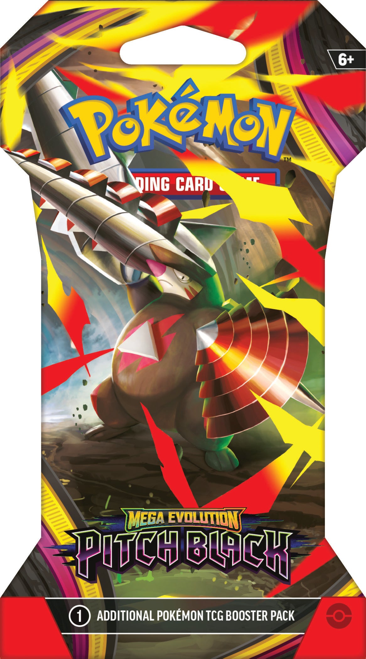 Pokemon TCG: Mega Evolution - Pitch Black Sleeved Booster Pack Trading Card - Random Selection