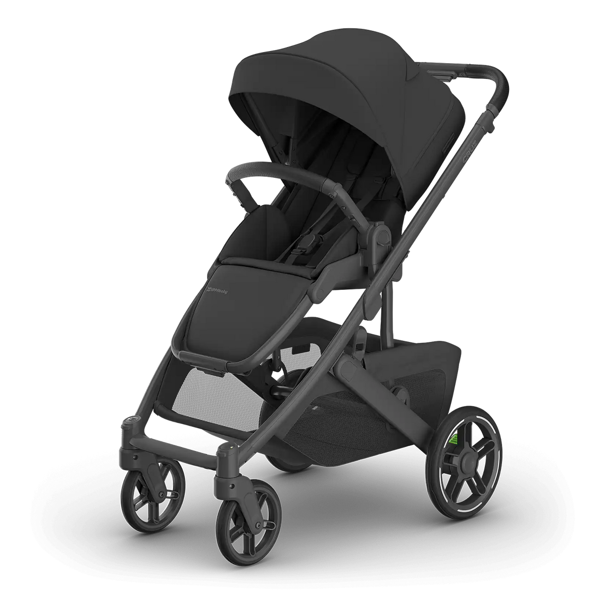 Uppababy Cruz V3 Stroller Jake Charcoal Carbon Frame Black Leather