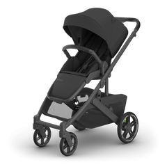 Uppababy Cruz V3 Stroller Jake Charcoal Carbon Frame Black Leather